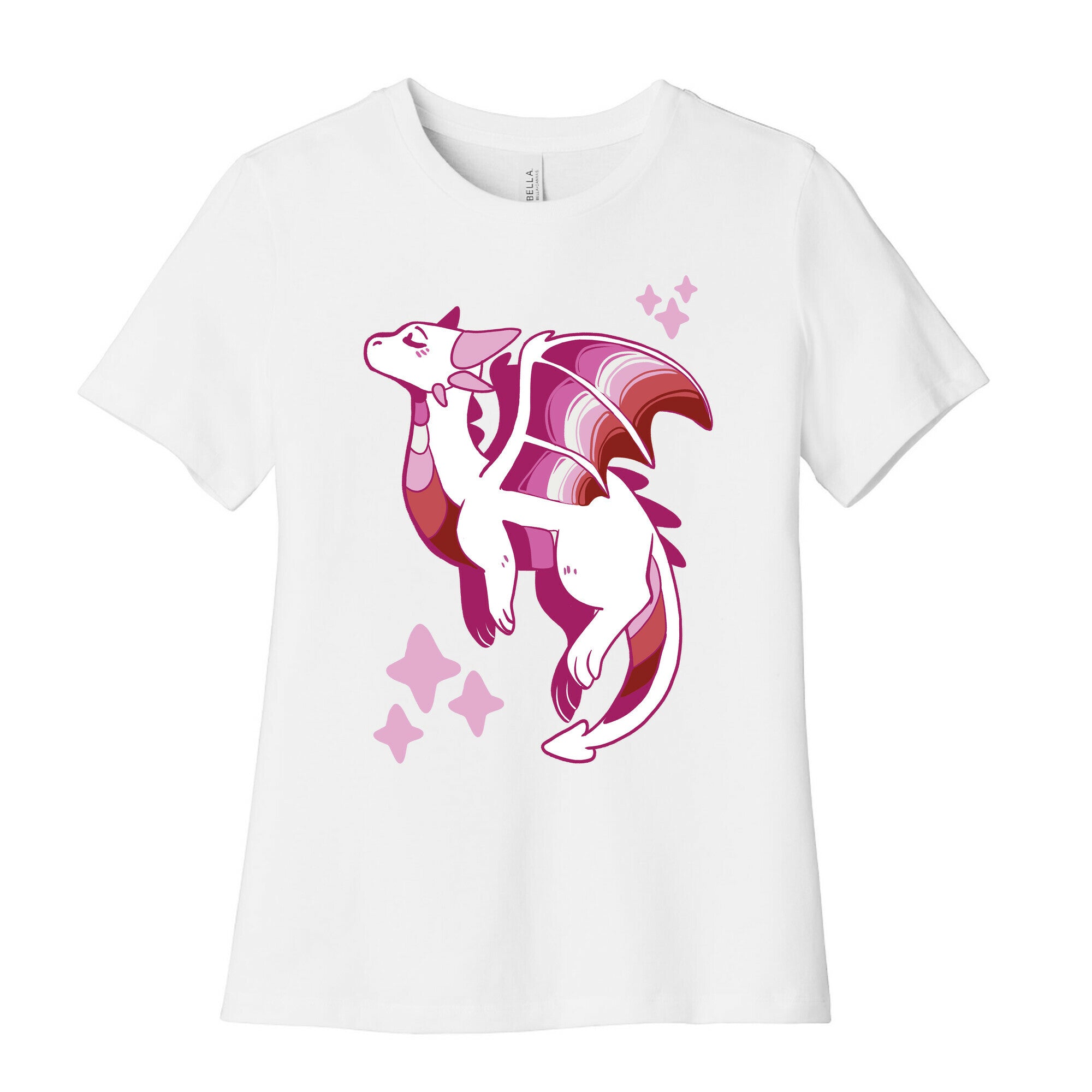 Lesbian Pride Dragon Women's Cotton Tee